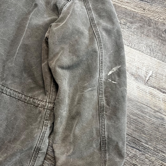 Vintage Carhartt Jacket Size Large Grey Barn Coat Chore 90's Outdoors Full Zip - Picture 6 of 6